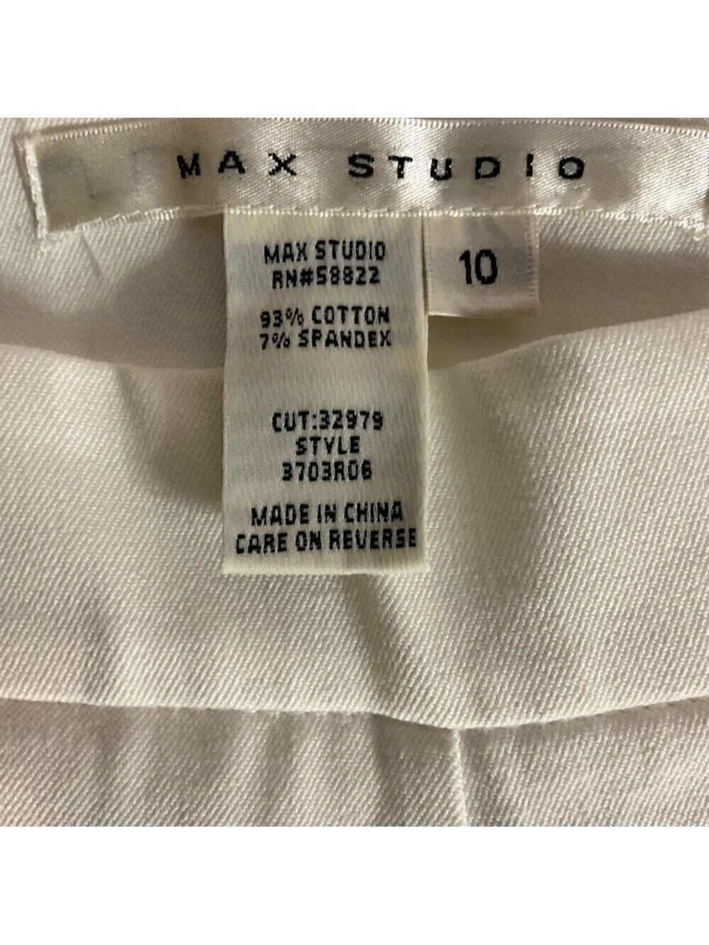 Max Studio White Formal Skinny Pants Size 10 - Picture 3 of 4